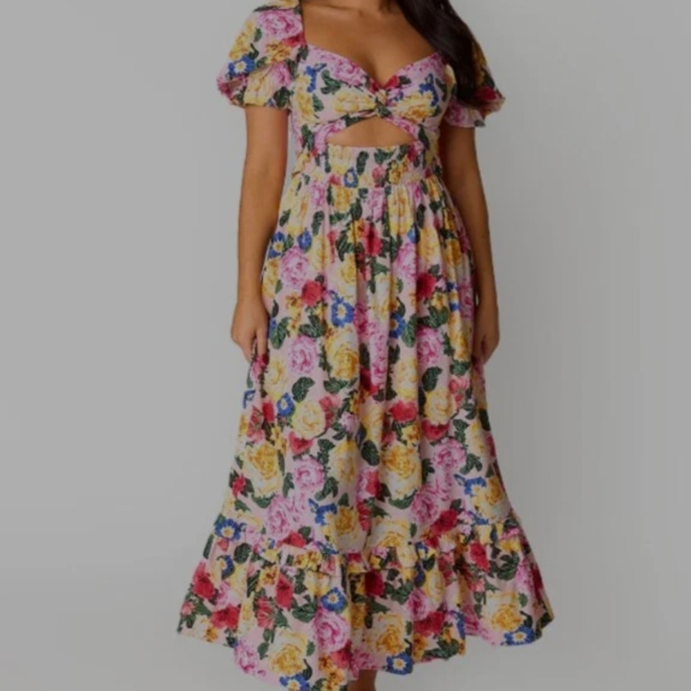 Buddy Love Multicolor Floral Midi Dress
